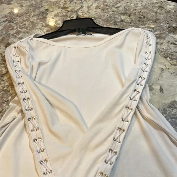 Ralph Lauren white lace up detail top - Picture 11 of 12